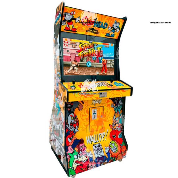 Maquinita Cisne Grande 32” Personalizable Multijuegos Arcade Pandora