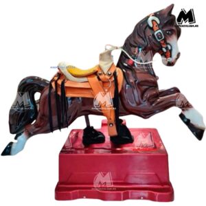 Caballo con Silla Montable Infantil Kiddie Ride, Producto Premium, Soporta hasta 300 Kg