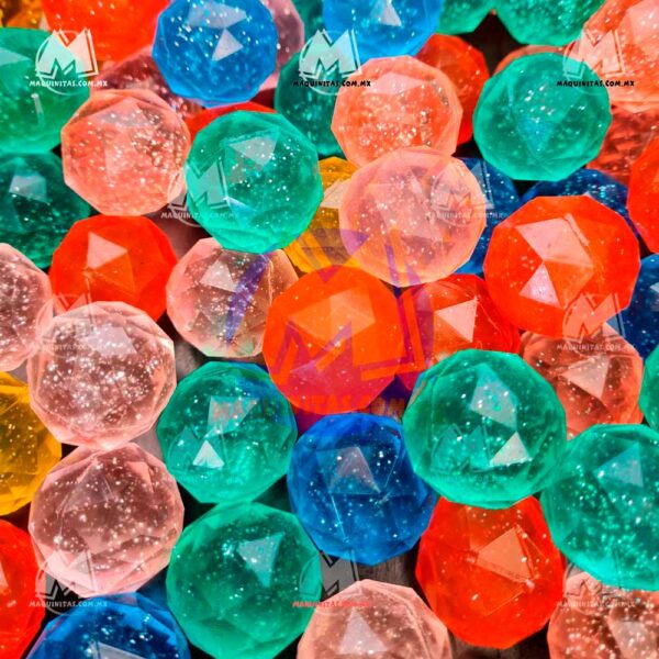 100 Pelotas Botonas Premium Diamante 32mm