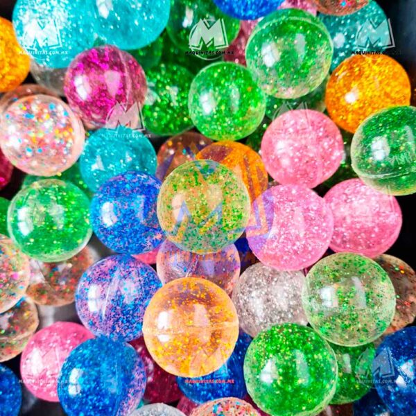 100 Pelotas Botonas Premium Brillitos 32mm