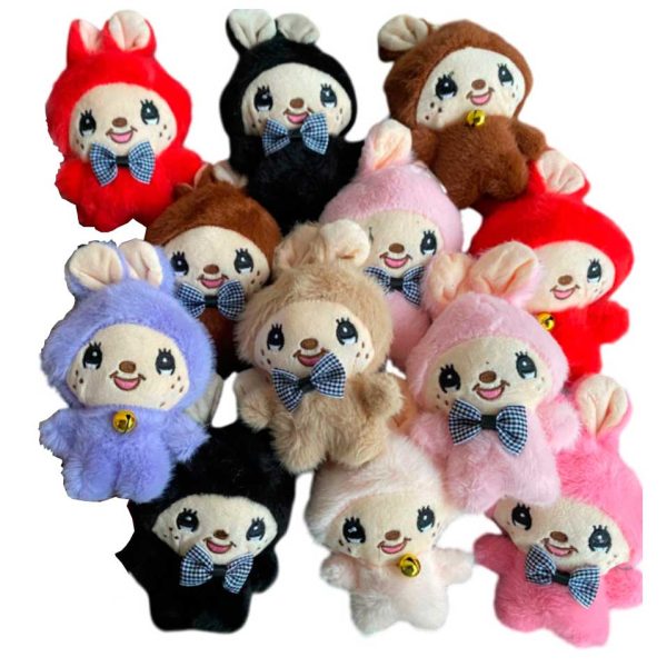 Llavero Peluche Colores 12 cm 12 piezas