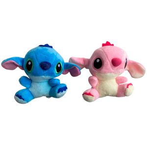 Llavero de Peluche Stitch Azul y Rosa ideal para Maquina Mini Garra Tankman Elite Fighter, Regalos o Premios.
