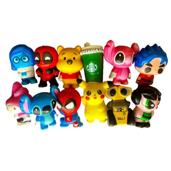12 Figuras y personajes Squishies para Mini Garra