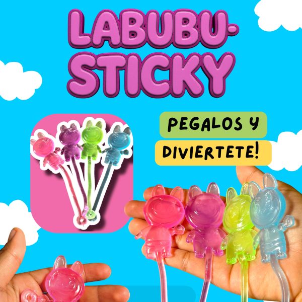 100 Cápsulas 2” Labubu Pegajoso