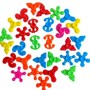 Divertidos Fidget Spinner con cápsula avellana de 2'' para máquinas vending, cápsuleras y chicleras.