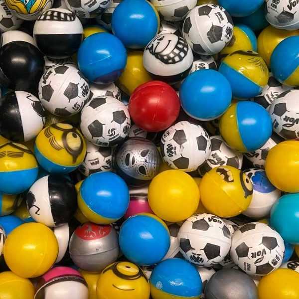 100 Pelotas Huecas 32 mm Diseños Surtidos