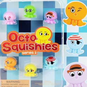 Squishies Pulpos para Lapiz, incluyen cápsulas de 2 pulgadas para cápsuleras