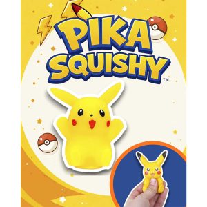 Cápsula 2'' con juguete squishies Pika Amarillo