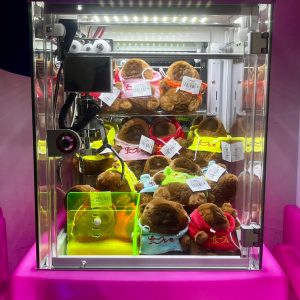 Llavero Peluche Capibara Love, producto ideal para regalos, fiestas, maquinas cazapeluches, mini garra tankman elite