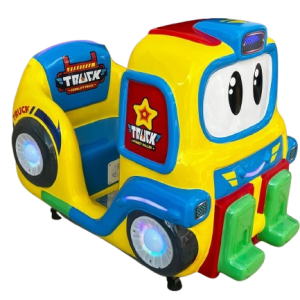 Montable infantil camión amarillo para negocio