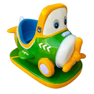 Montable infantil avión verde para negocio