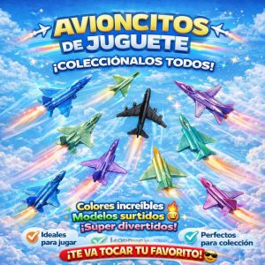 Aviones Cápsulas con Juguete Miniatura para maquinas chicleras, capsuleras, vending.