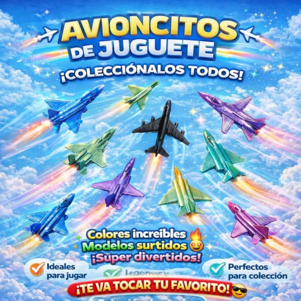 100 Cápsula 2” Avioncitos de Juguete