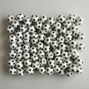 Pelotas botonas de fútbol de 32 mm en bolsa con 100 piezas para chiclera