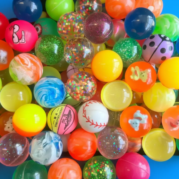 100 Pelotas Mix Surtidas 45 mm 2 Pulgadas Para Pelotera