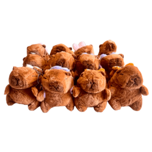 Peluche Capibara con mochila paquete 12 piezas para máquina caza peluches grúa Guadalajara