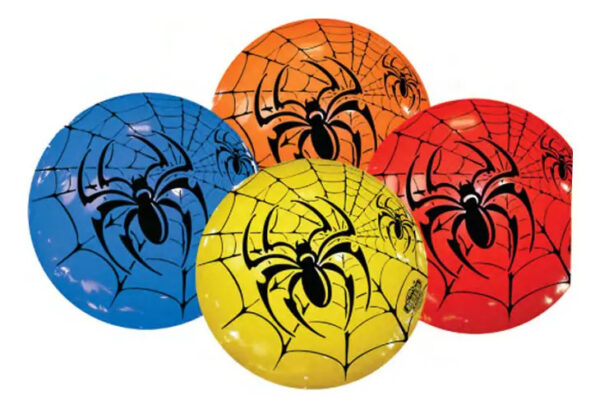 25 Pelotas Inflables De Plastico Impresa Araña 8.5” 22cm Variado