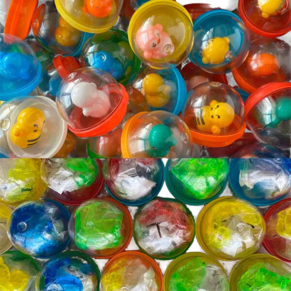 Mix 200 Capsulas Vending 2 Pulgadas Manitas Y Balancines