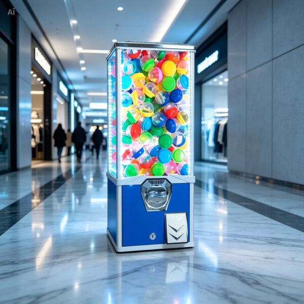 Capsulera Vending 2 Maquina Chiclera Pelotera Para 10 Pesos