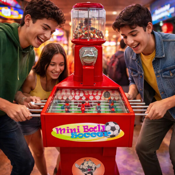 Chiclera Vending Canchita Futbolito Máquina Monedas Niños Bee Rojo 10 Pesos