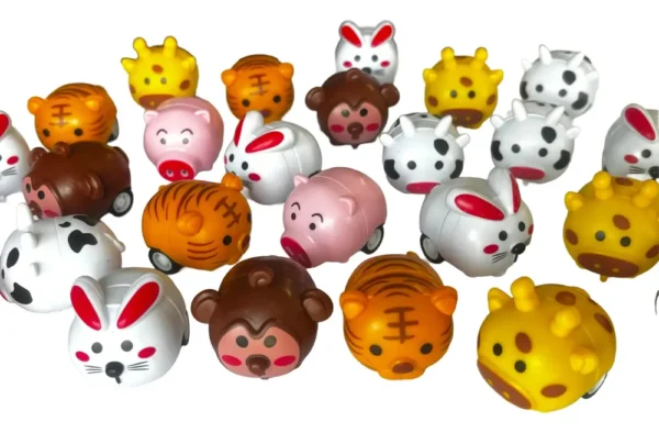 100 Cápsulas 2 Pulgadas Animalocos Carritos De Tracción