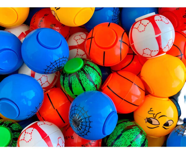 100 Balon Spiner 2 Pulgadas Vending Para Capsulera Pelotera