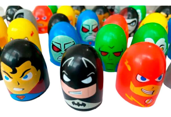 100 Cápsulas Luchadores Dedo 2 Pulgadas Para Chiclera