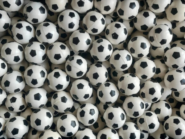 Pelotas Botona Futbol 32 Mm Para Chicleras Blanco 100