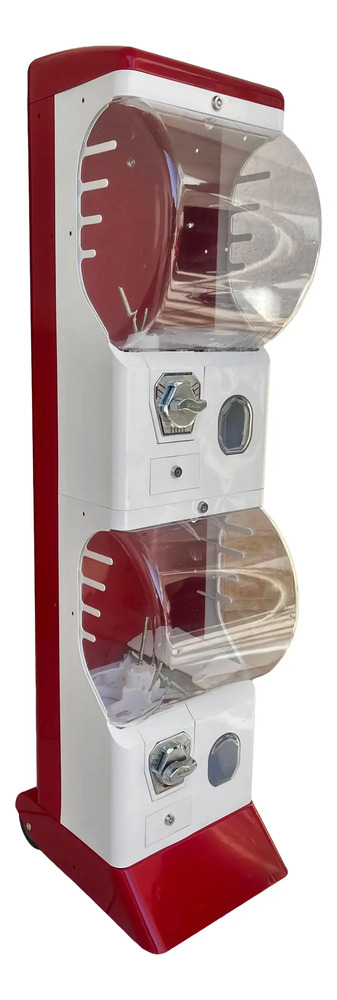 Maquina Capsulera Tommy Doble Vending 2 Pulgadas Rojo