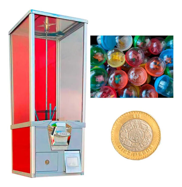 Capsulera E25 Vending Para 10 Pesos 2 Pulgadas + 100capuslas