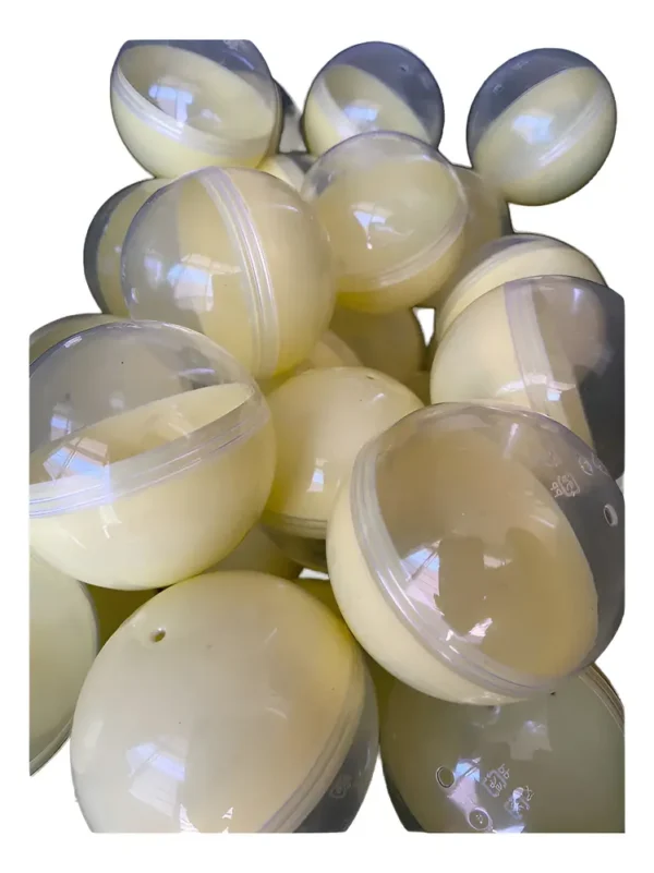100 Capsulas Esfera 2.5 Pulgadas Vending 2 Colores Amarilla