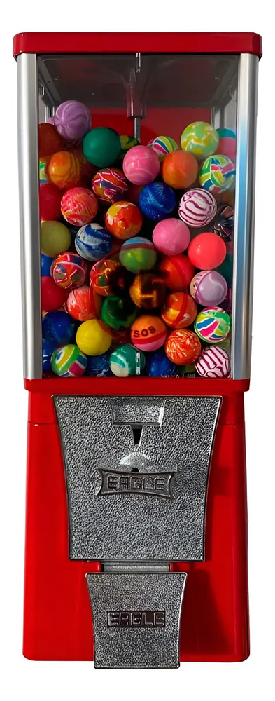 Maquina Chiclera Eagle Premium Bola $5 + 250 Pelota Botona Rojo