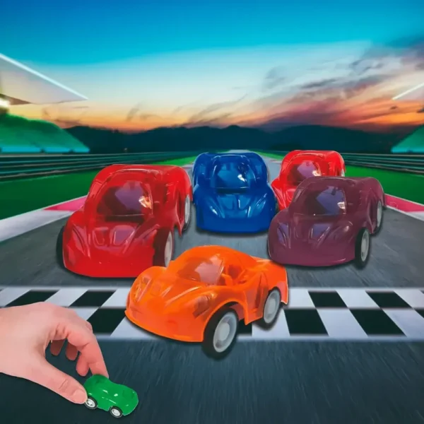 100 Cápsulas 2 Pulgadas Crazy Cars Juguete Con Fricción Multicolor