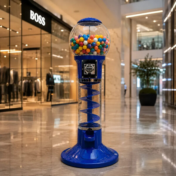 Chiclera Espiral Vending Capsula 2 Maquina Negocio $10 Azul