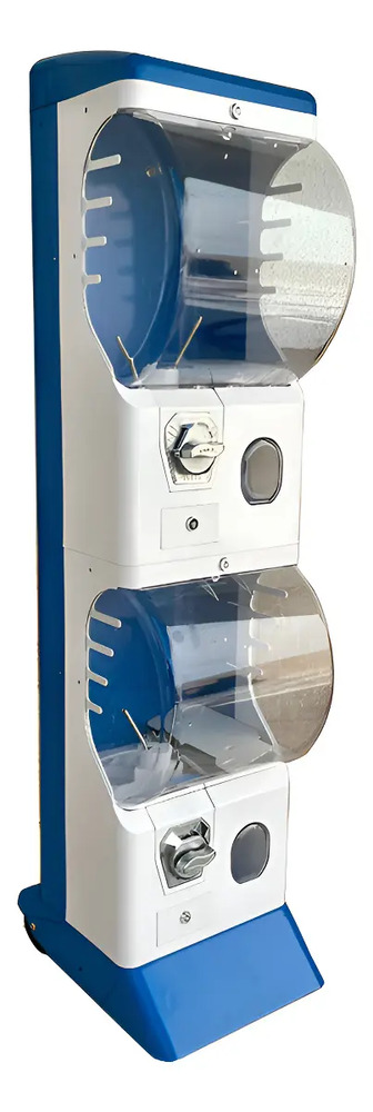 Maquina Capsulera Tommy Doble Vending 2 Pulgadas Azul