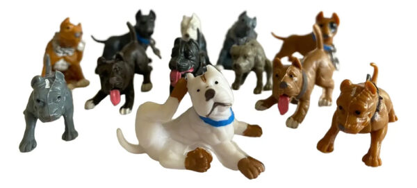 100 Capsulas Perro Pitbull Juguete Niño Vending