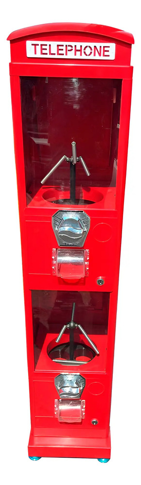Capsulera Cabina Telefonica Capsulas 2 Pulgadas Envio Gratis Rojo
