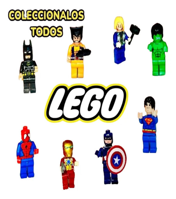 Capsula 2 Lego Super Heroes Para Capsulera Vending
