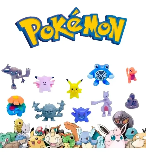 100 Cápsulas Figuras Pokemon 2 Pulgadas Capsulera Vending