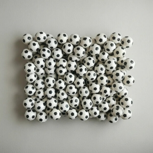 Pelotas Botona Futbol 32 Mm Para Chicleras Blanco 300
