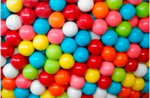 Caja 10 Kg Chicle Bola Grande 1 Pulgada Maquinas Chiclera Multicolor