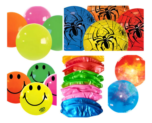 25 Pelotas Inflables De Plastico Salver 8.5” 22cm Variado