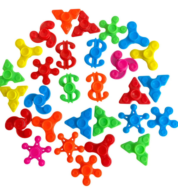 100 Cápsulas Con Juguete Spinner 2 Pulgadas Vending