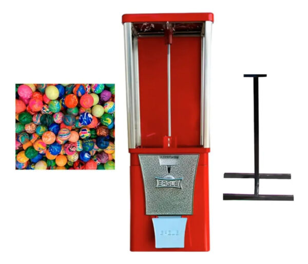Maquina Pelotera Vending Eagle Bola $5 + Base + 250 Pelotas