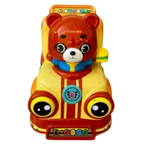 Montable infantil oso de fibra de vidrio, vista frontal